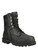 Black-Platinum Leather Boot