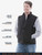 Black-Softshell Vest features infographic