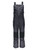 Black-Women's Diamond Quilted Bib Overalls front view