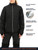 Black-Women's Quilted Jacket features infographic