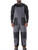 Gray-ChillShield® Bib Overalls on a model
