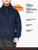 Navy-Insulated Quilted Sweatshirt