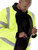 Lime - HiVis Diamond Quilted Jacket left pocket detail