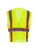 Lime-Safety Vest with Pockets & Radio Loop left view