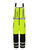 Lime/Black - HiVis Insulated Softshell High Bib Overalls front view