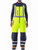 Lime/Black -HiVis Insulated Softshell High Bib Overalls on a model