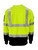 HiVis Crewneck Sweatshirt with Reflective Tape - Lime back view