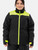 Women's Two-Tone HiVis Insulated Softshell Jacket - Lime/Black on a model