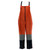 black-orange - HiVis Reflective Softshell High Freezer Bib-Pant #HV40B front view