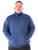 Navy - Quarter-Zip Sweatshirt on a model
