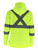 Back view of Women's HiVis Hooded Sweatshirt