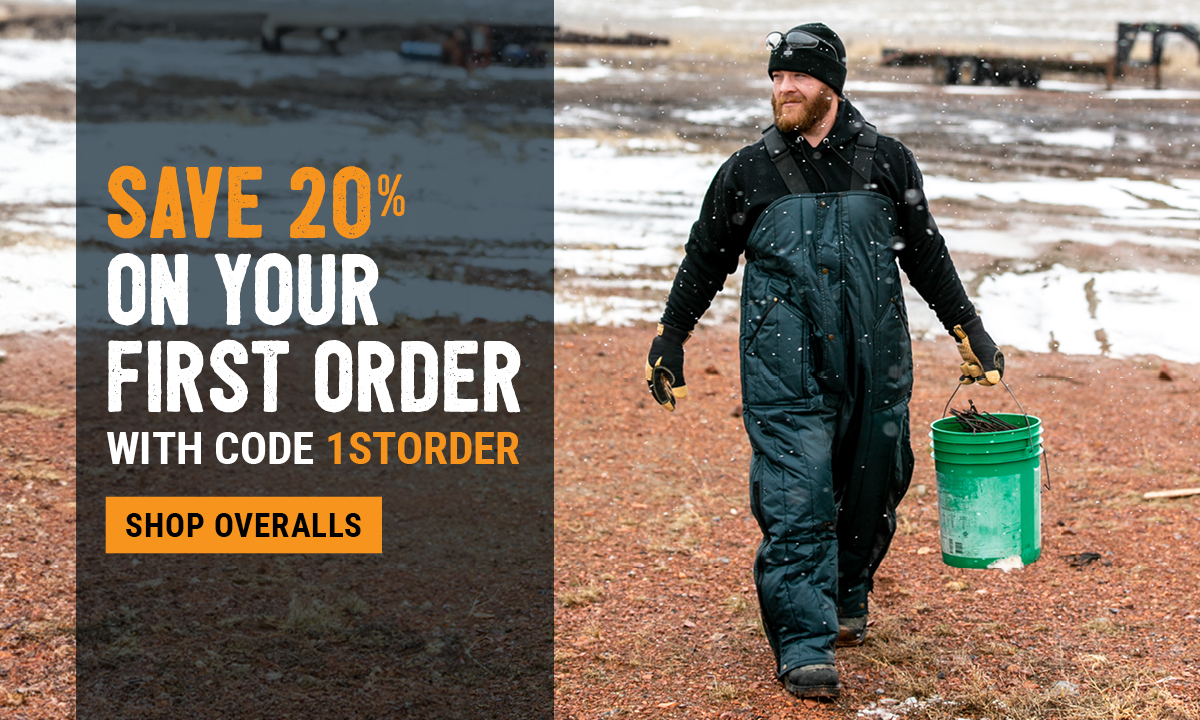 Save 20% on your first order with code 1STORDER. Shop Overalls