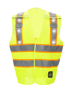 Hivis Safety Vest with LED Lights