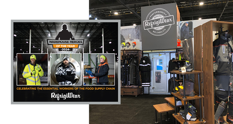 RefrigiWear Tradeshow Booth and Warehouse Heroes Award Calendar