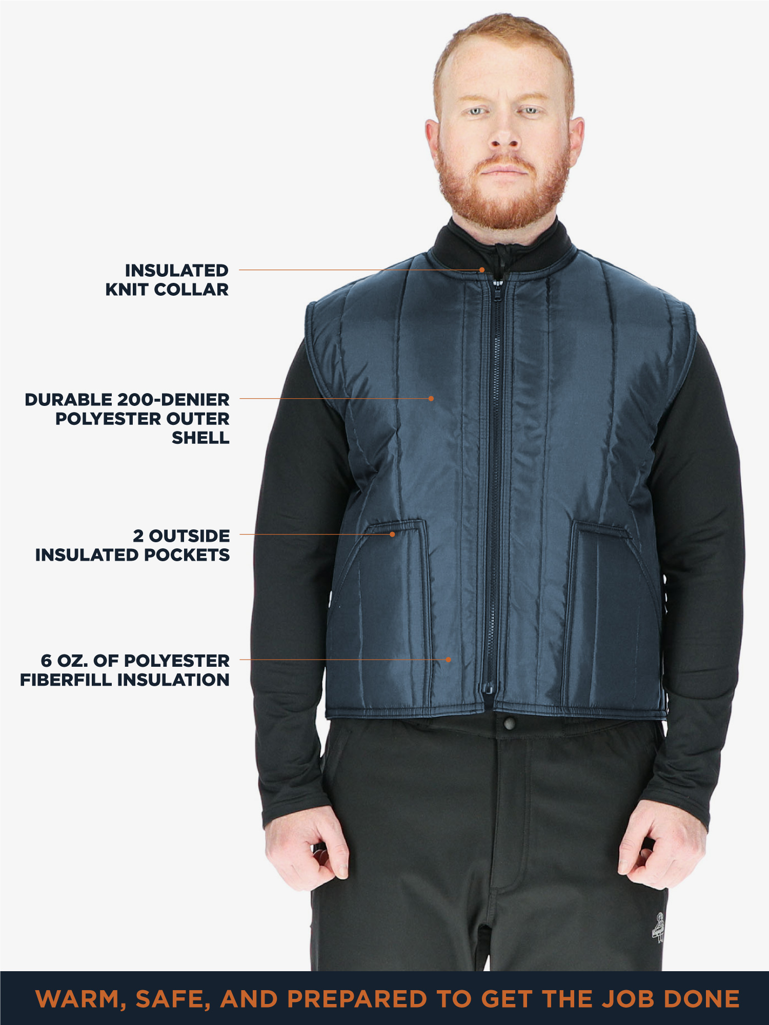 Econo-Tuff® Vest (912) | Rated for 15°F | RefrigiWear