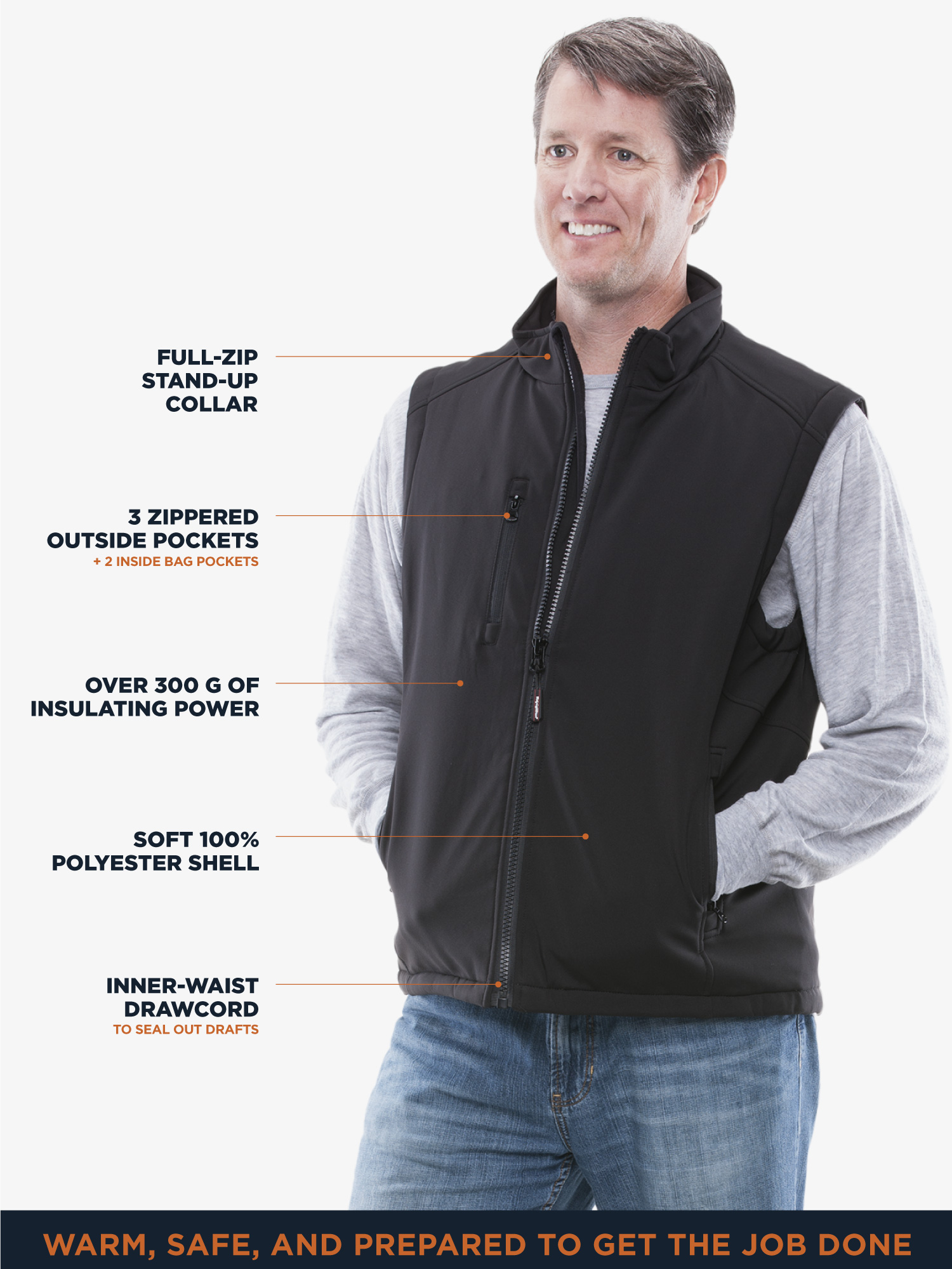 Softshell Vest (494) | Rated for 20°F | RefrigiWear