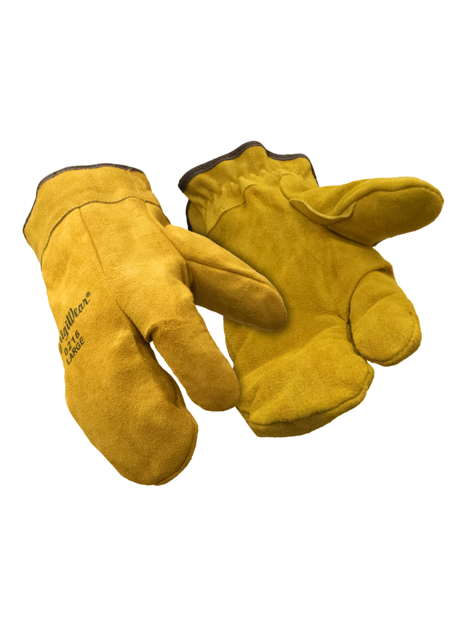 Leather sales work mittens