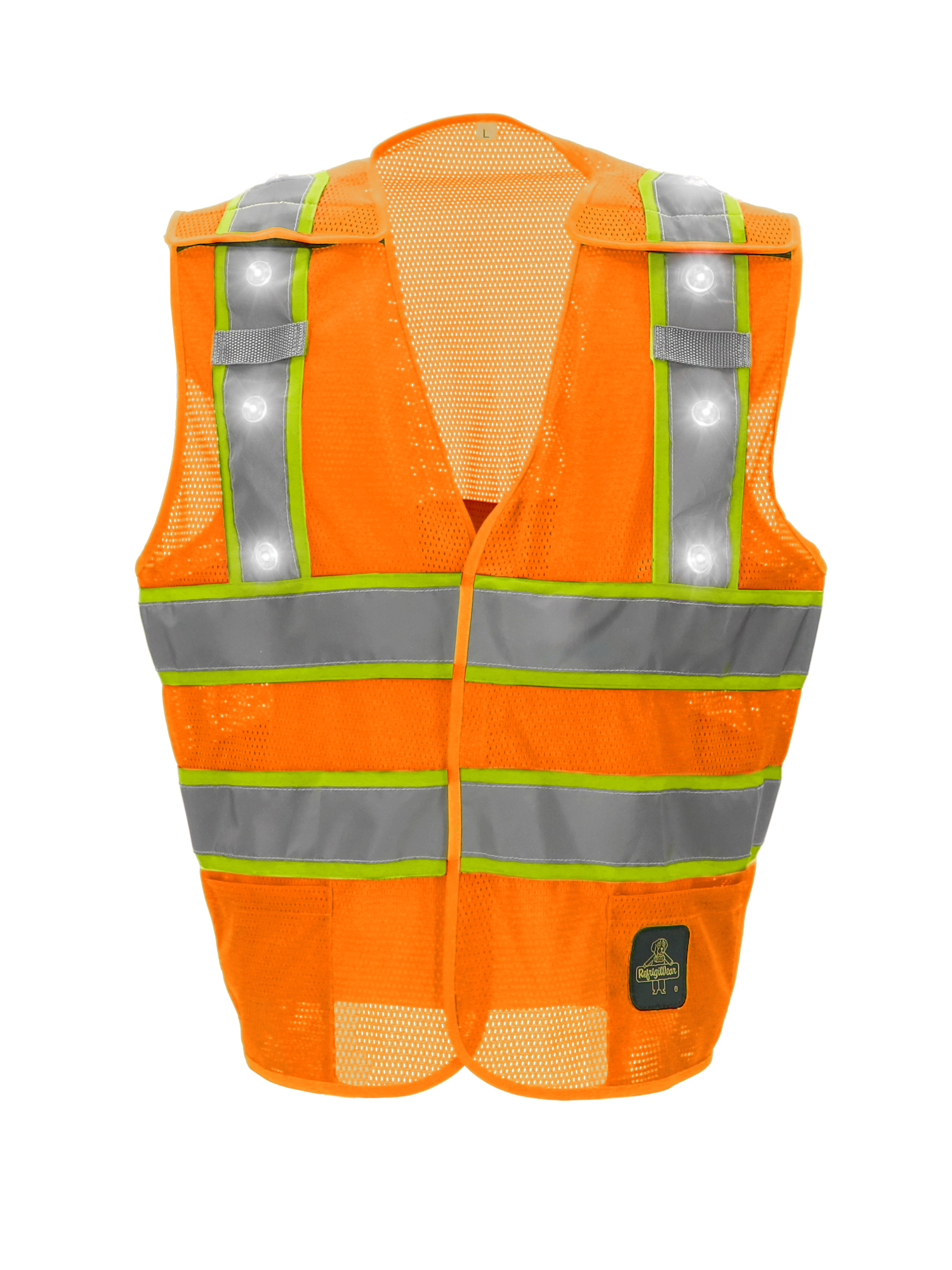 HiVis Safety Vest with LED Lights - Enhanced Visibility