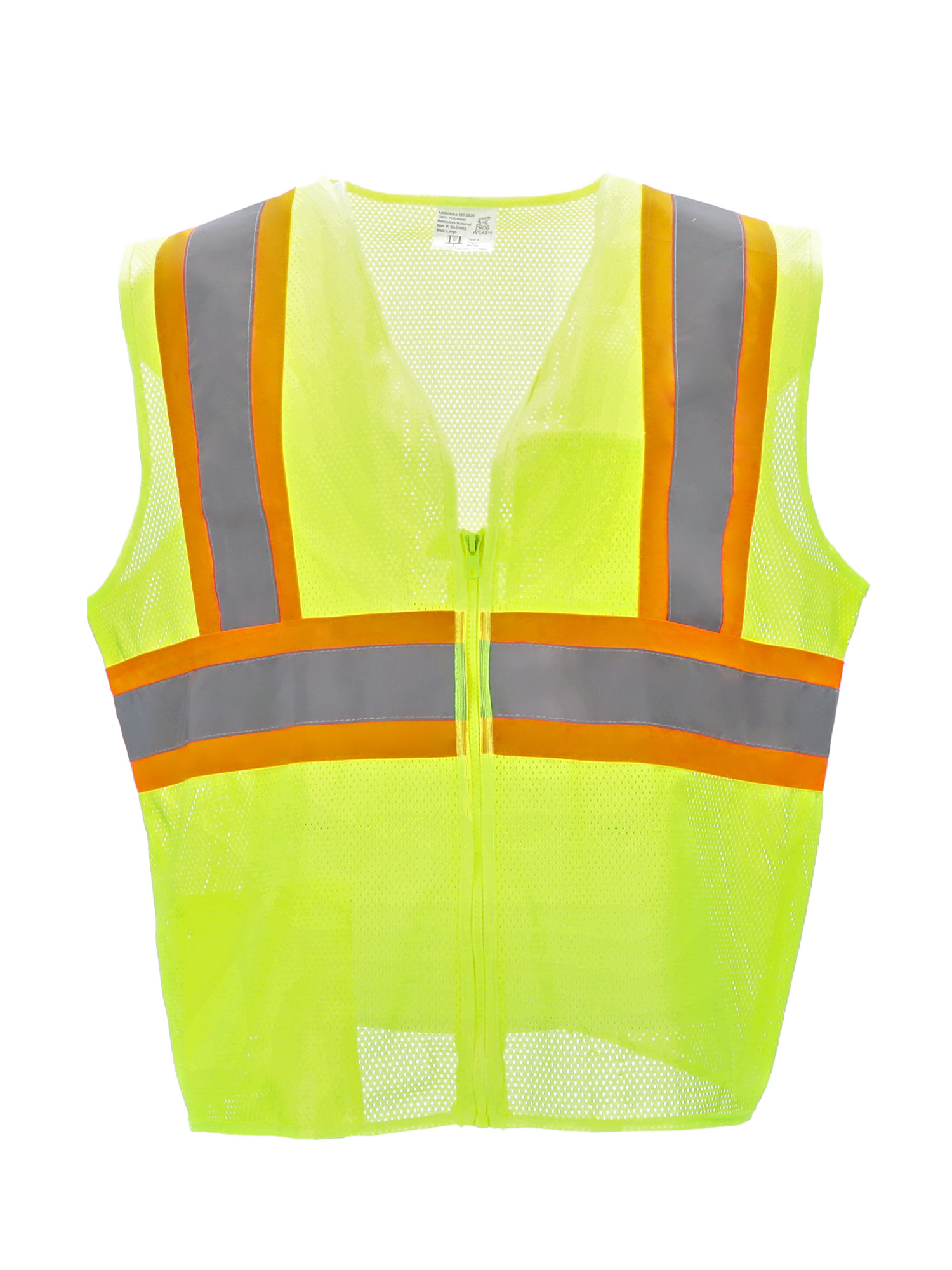 Lime Safety Vest (8635) | ANSI Type R, Class 2 | RefrigiWear