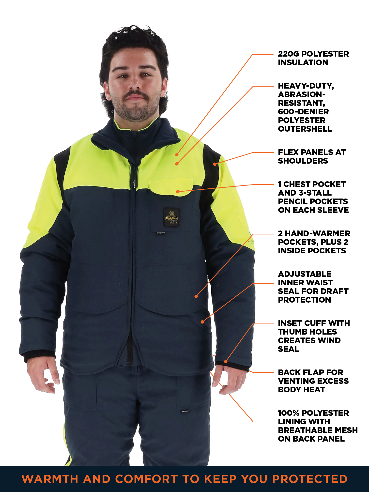 Endurance Drive Cold Storage Jacket | Insulated Freezer Wear for