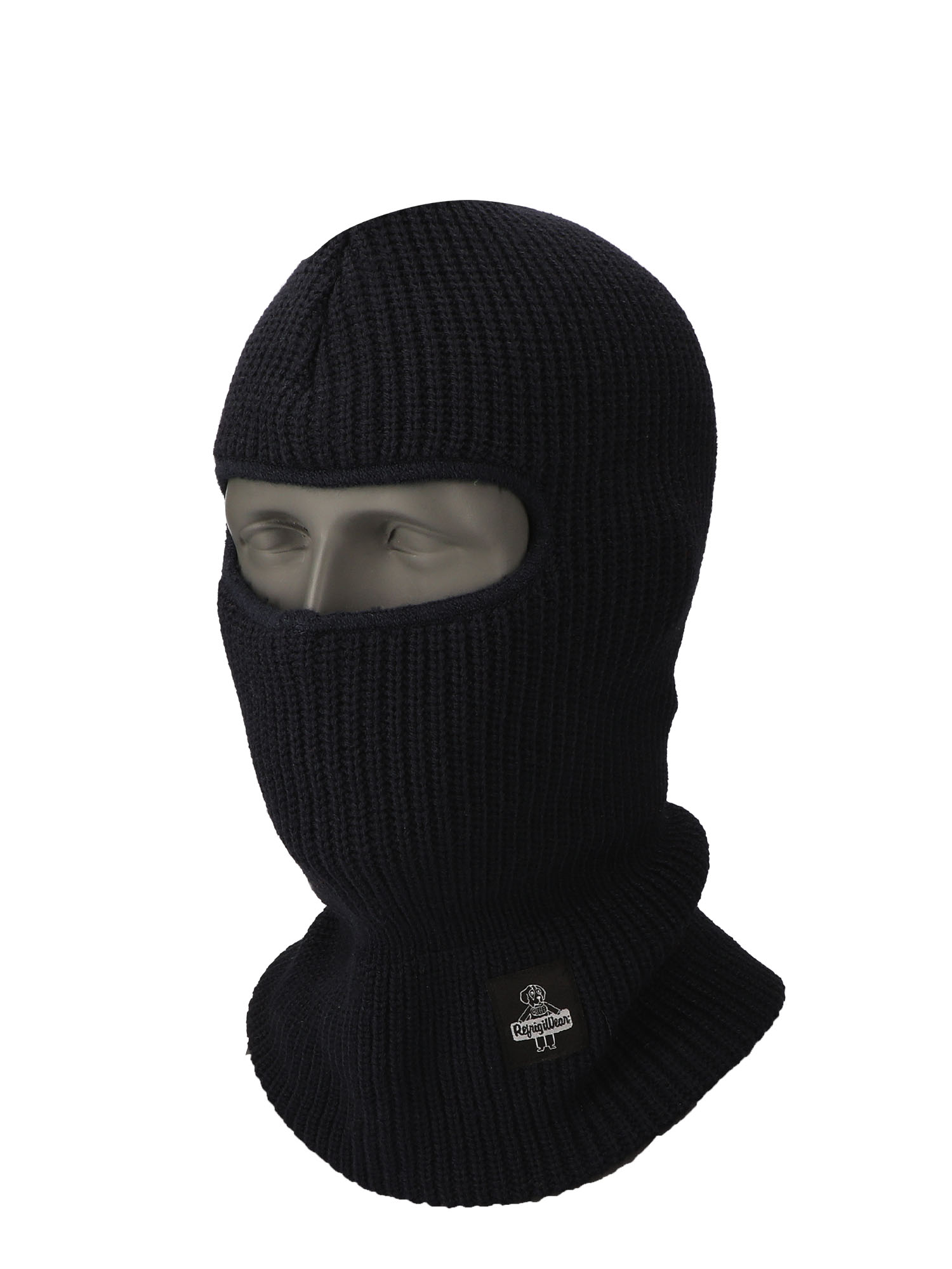 RefrigiWear Open-Hole Face Mask | Navy | Ragg Wool/Acrylic | One-Size