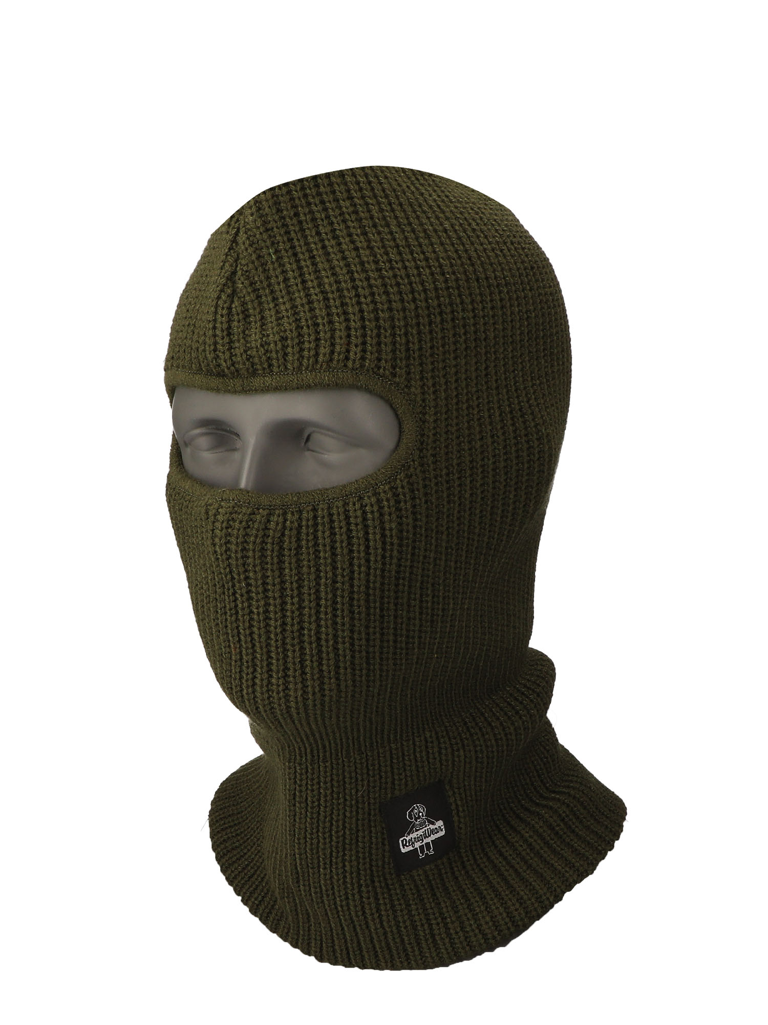 RefrigiWear Open-Hole Face Mask | Sage | Ragg Wool/Acrylic | One-Size