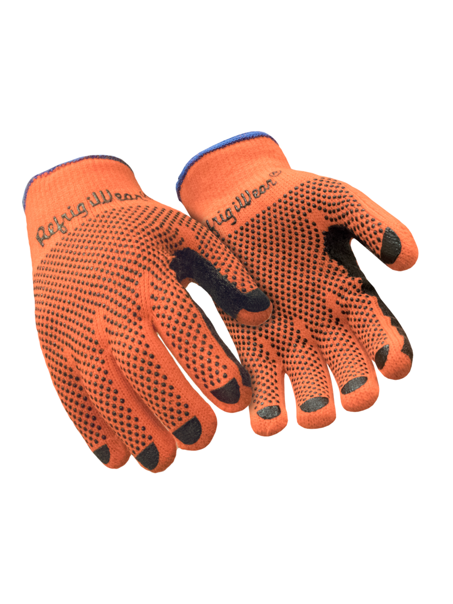 RefrigiWear Midweight Dot Grip Glove | Orange | Ragg Wool/Cotton/Acrylic | M