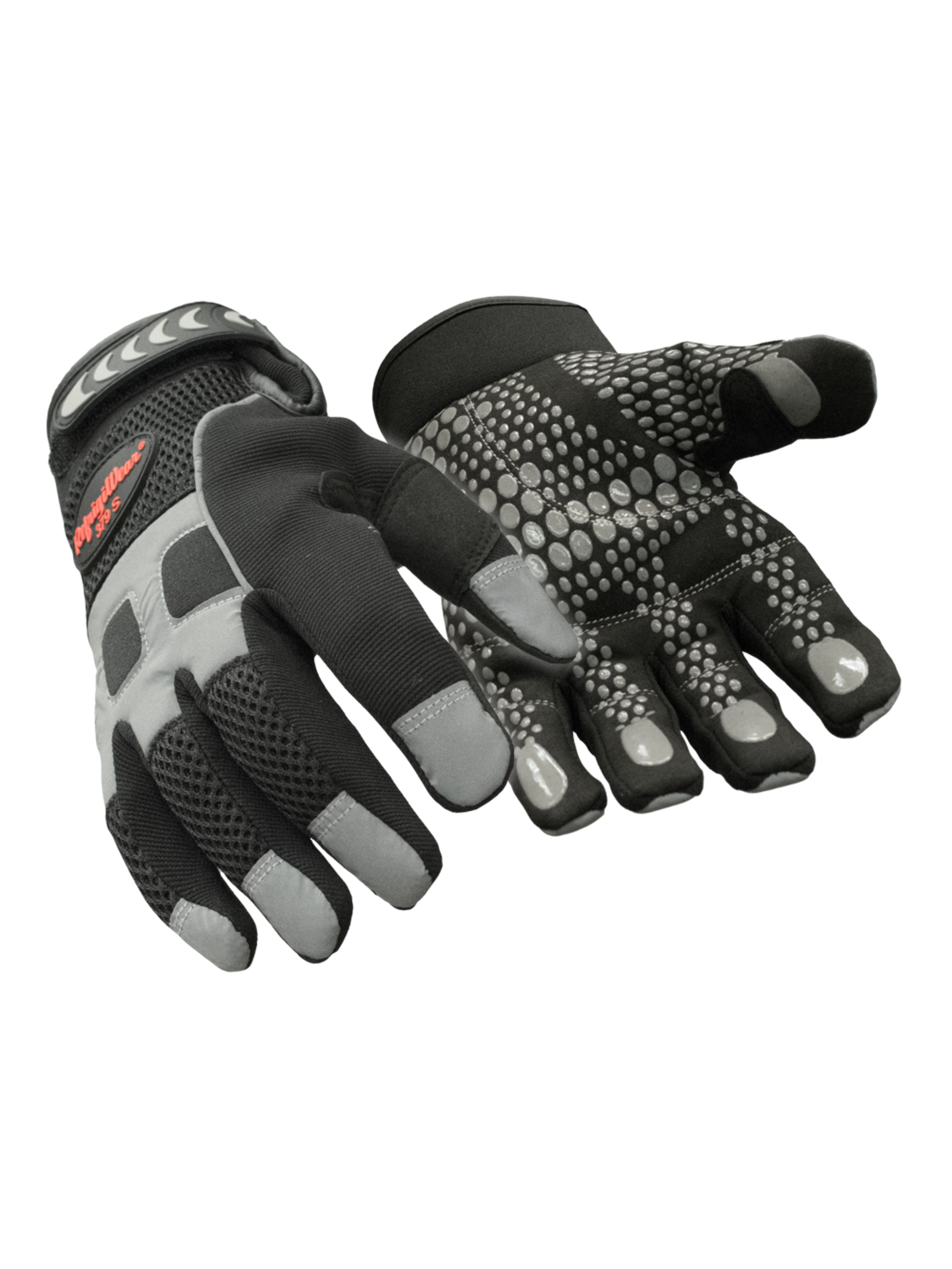 RefrigiWear Insulated HiVis Super Grip Glove | Black | Ragg Wool/Synthetic/Leather | L
