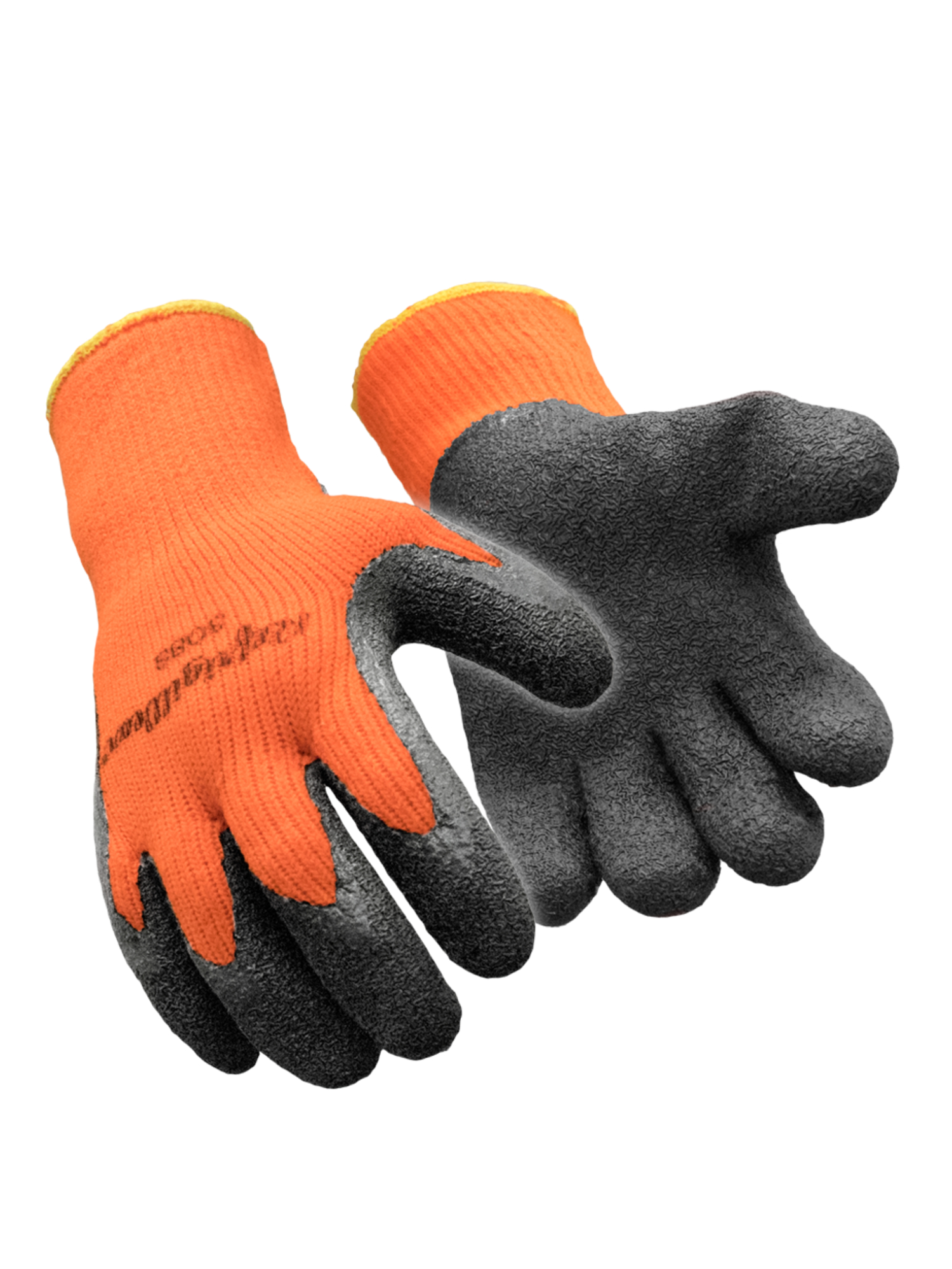 RefrigiWear HiVis Thermal Ergo Glove | Waterproof | Orange | Ragg Wool/Brushed/Acrylic | S