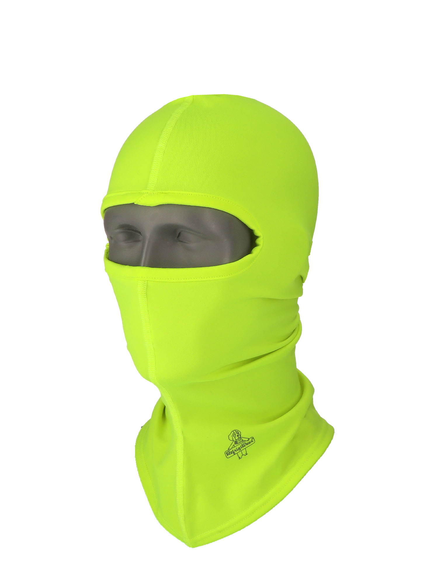 RefrigiWear Flex-Wear Open Hole Mask | Lightweight | Lime | Ragg Wool/Polyester/Brushed | One-Size