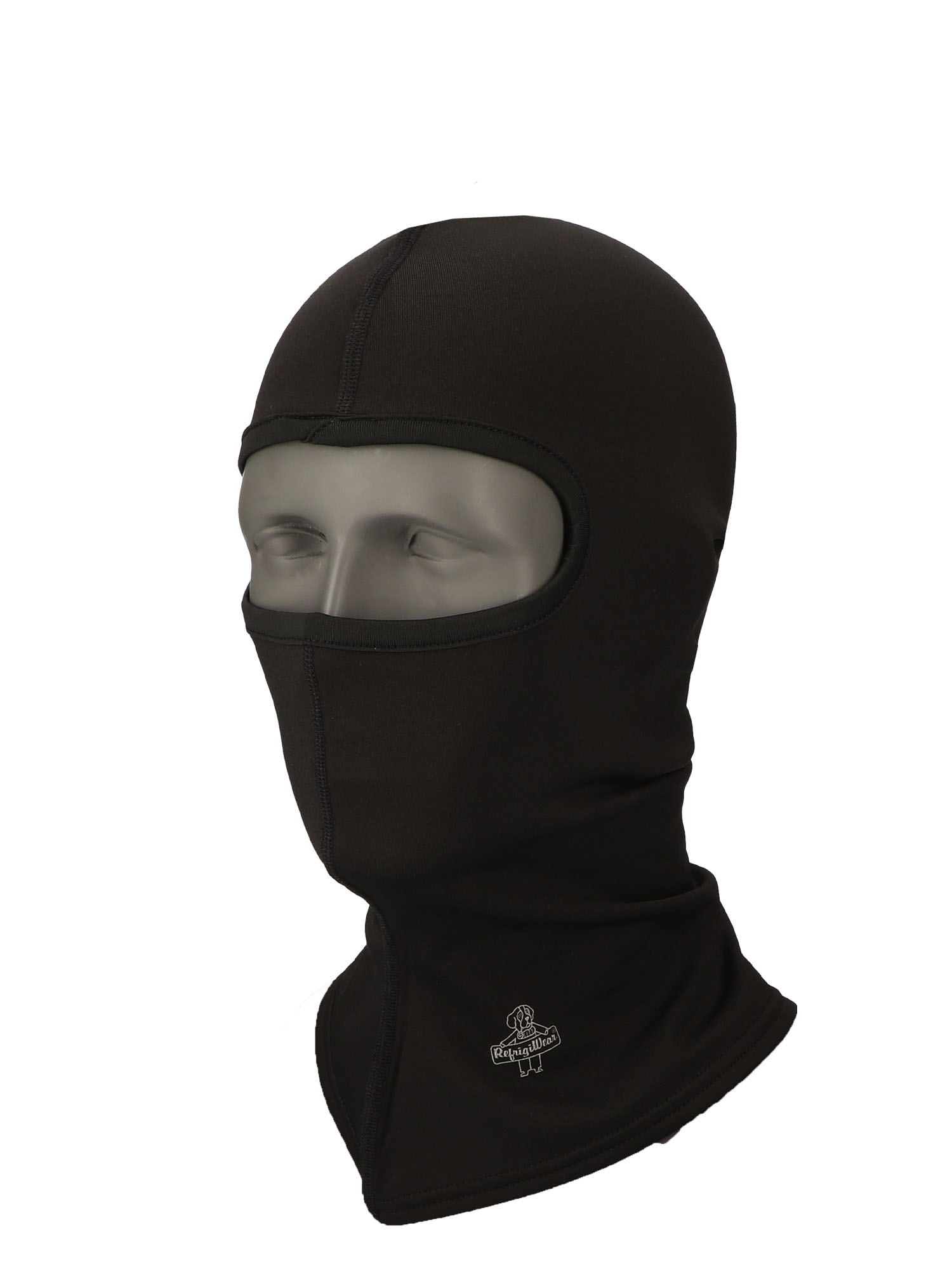 RefrigiWear Flex-Wear Open Hole Mask | Lightweight | Black | Ragg Wool/Polyester/Brushed | One-Size