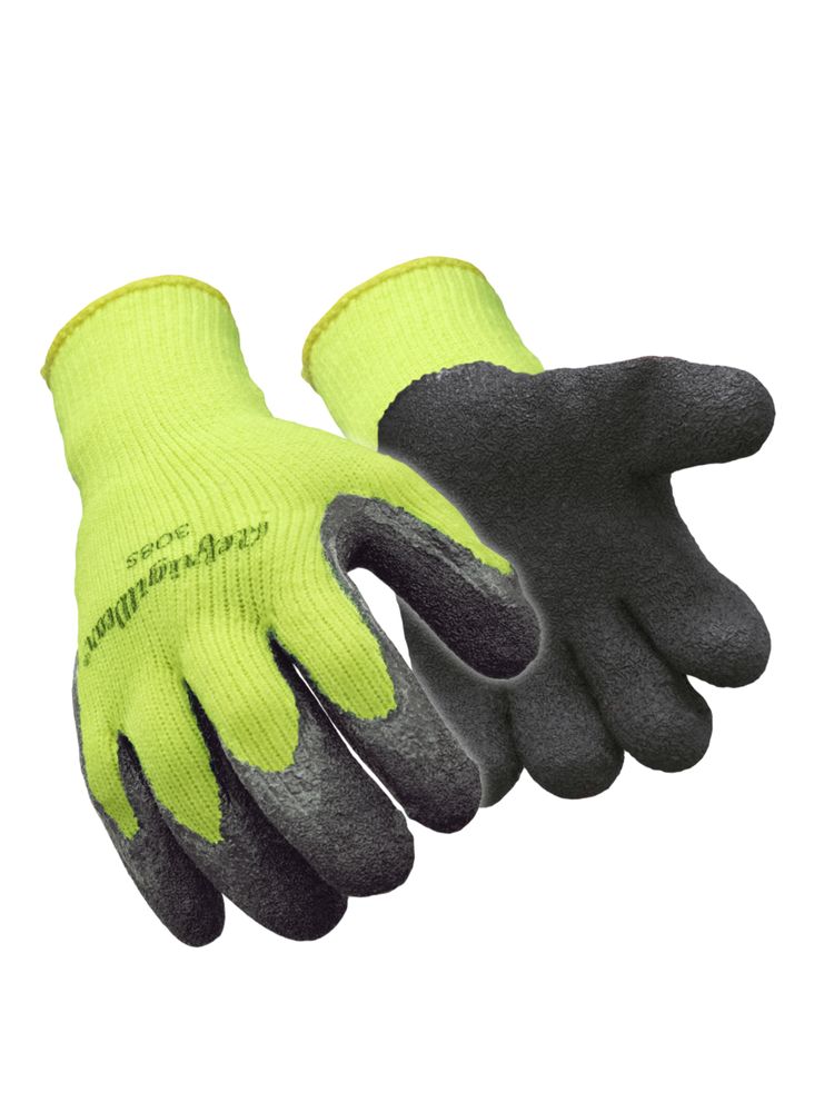 RefrigiWear HiVis Thermal Ergo Glove | Waterproof | Lime | Ragg Wool/Brushed/Acrylic | L