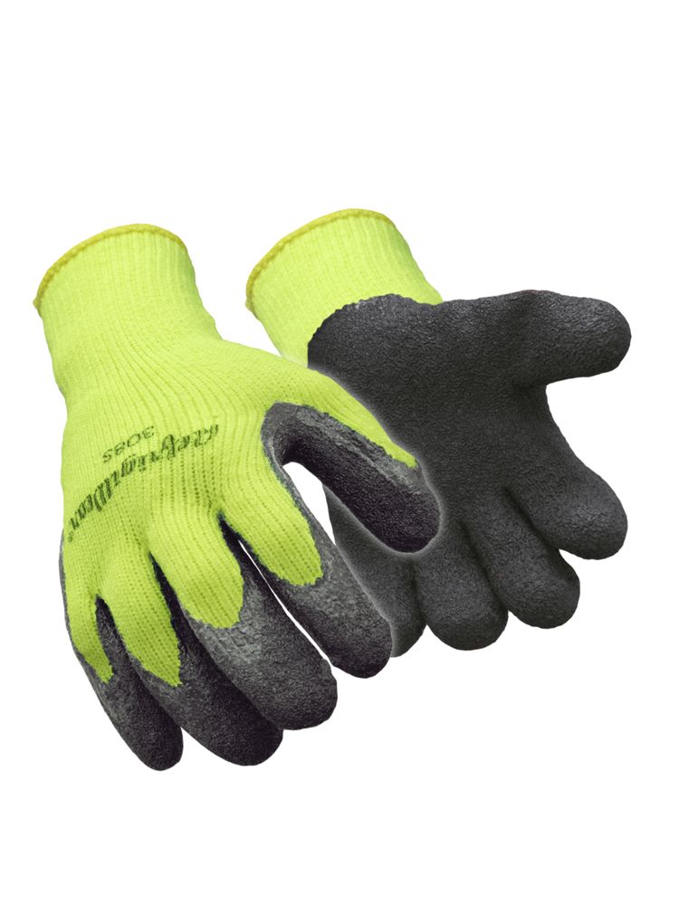 RefrigiWear HiVis Thermal Ergo Glove | Waterproof | Lime | Ragg Wool/Brushed/Acrylic | M