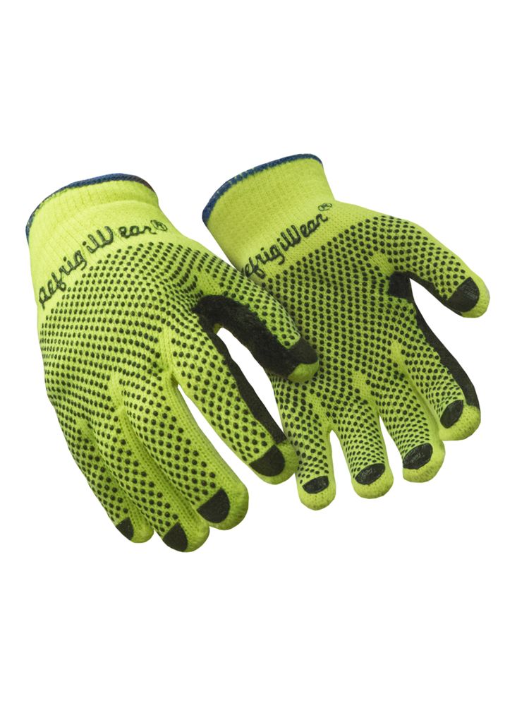 RefrigiWear Midweight Dot Grip Glove | Lime | Ragg Wool/Cotton/Acrylic | XL