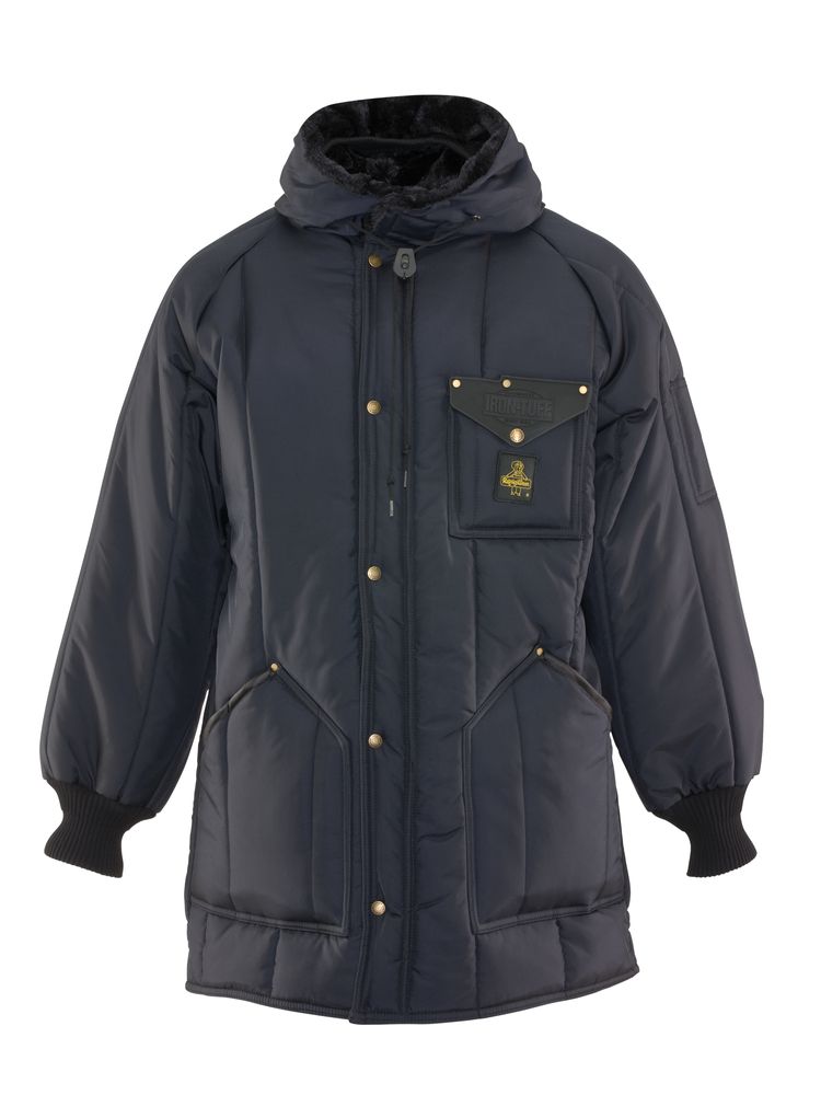 RefrigiWear Iron-Tuff Ice Parka Navy Fit: Big & Tall L