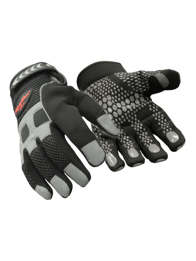 RefrigiWear Insulated HiVis Super Grip Glove | Black | Ragg Wool/Synthetic/Leather | M