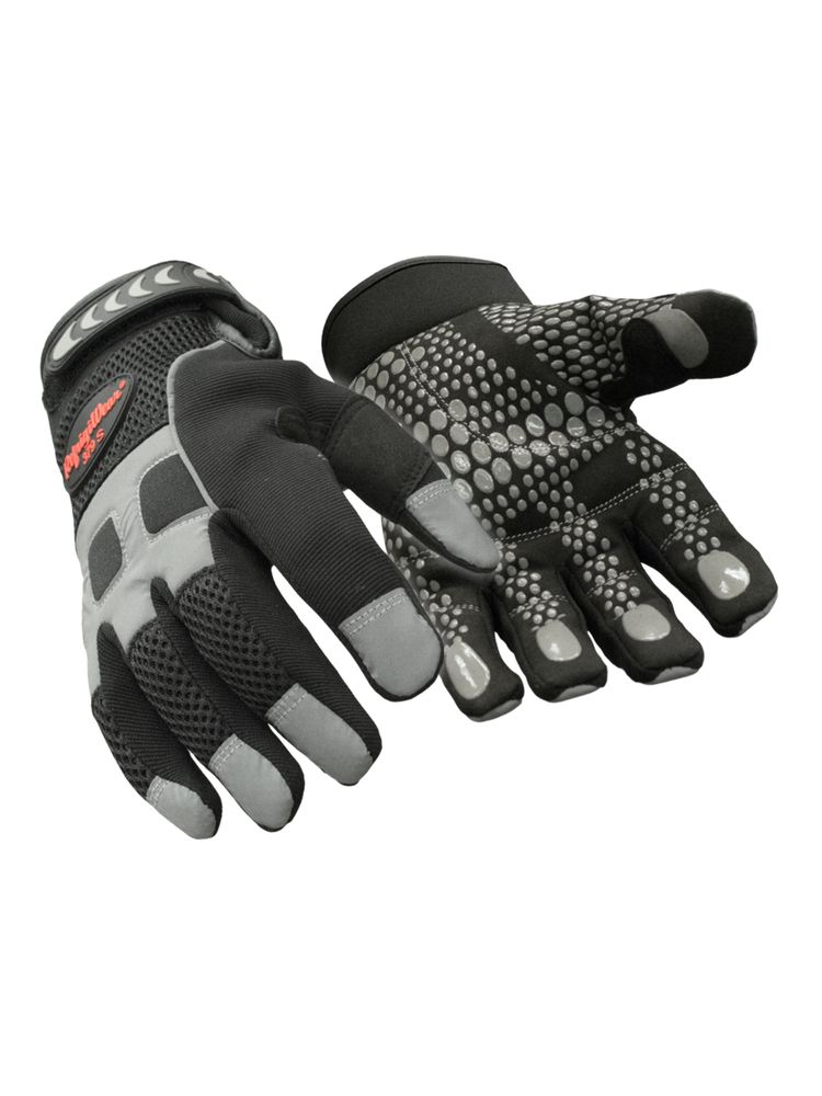 RefrigiWear Insulated HiVis Super Grip Glove | Black | Ragg Wool/Synthetic/Leather | S