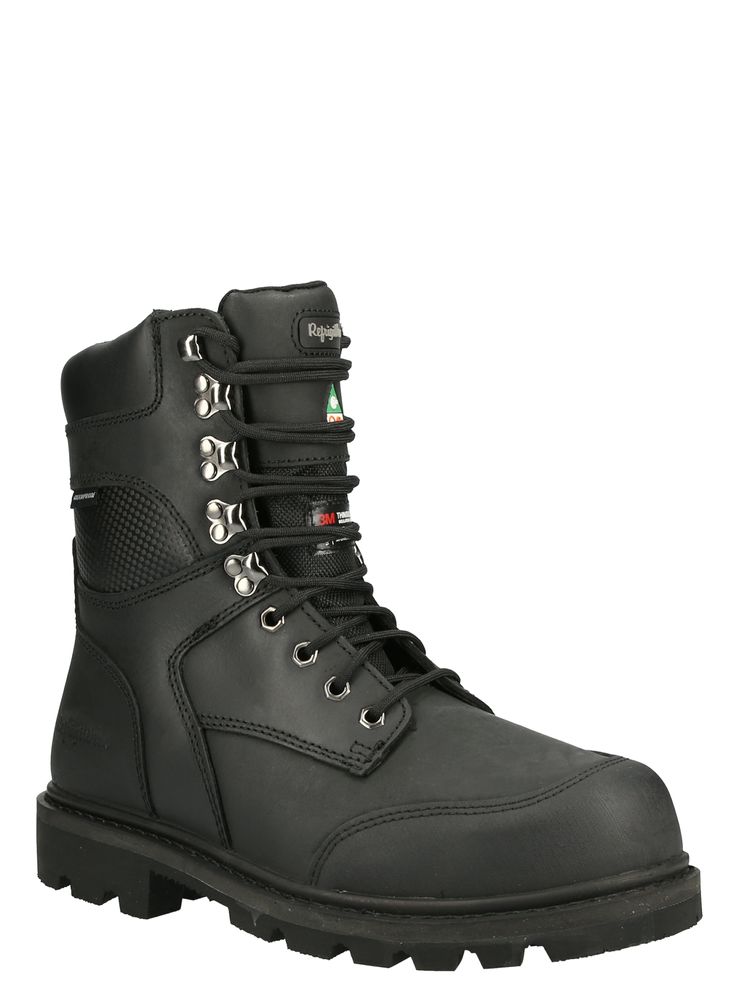RefrigiWear Platinum Leather Boot Waterproof Black 12