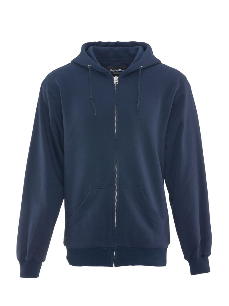 RefrigiWear Thermal Lined Sweatshirt | Navy | Fit: Big & Tall | Ragg Wool/Fabric/Fleece | XL