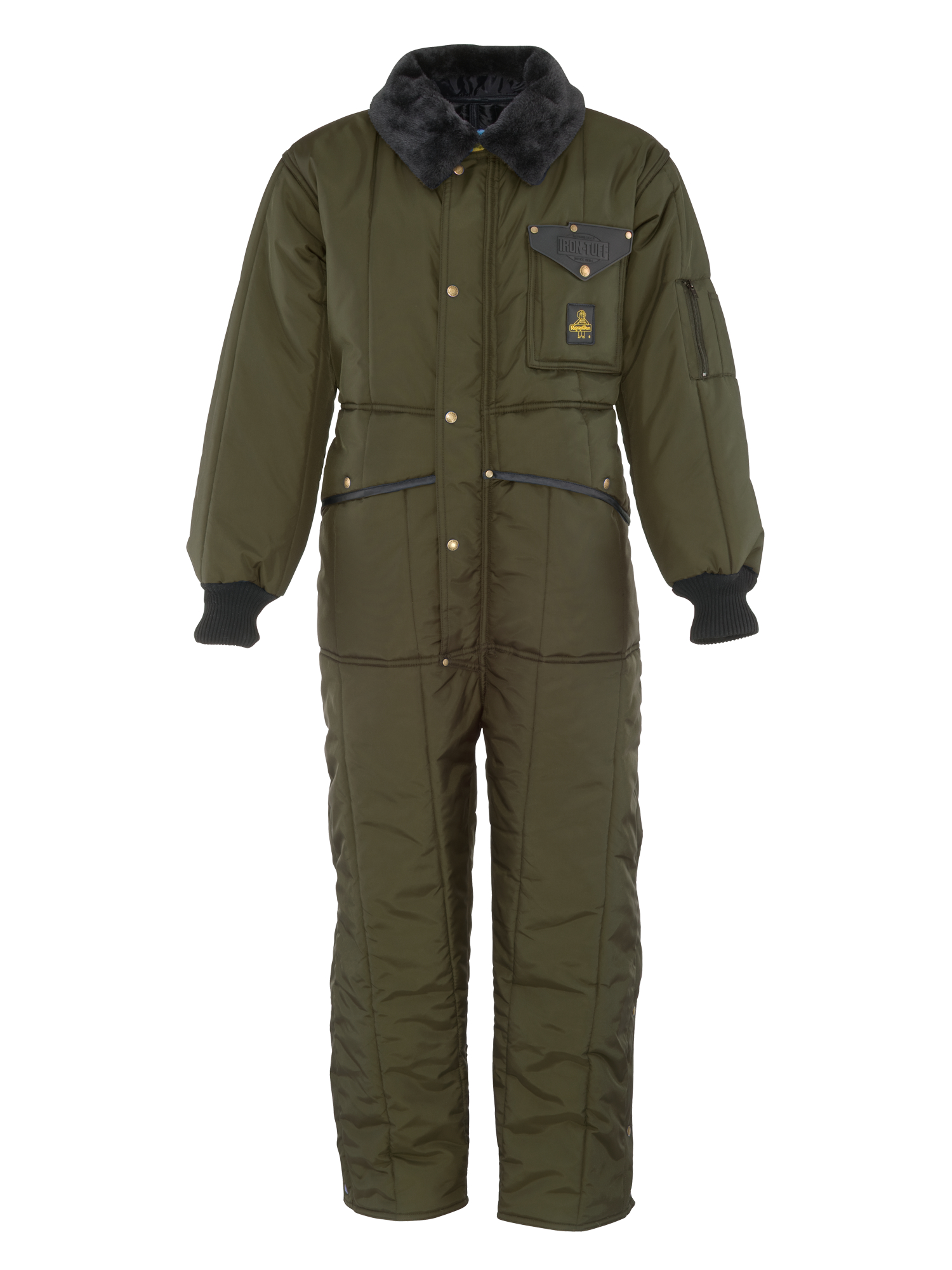 RefrigiWear Iron-Tuff® Coveralls | Sage | Fit: Big & Tall | Ragg Wool/Polyester/Nylon | XS