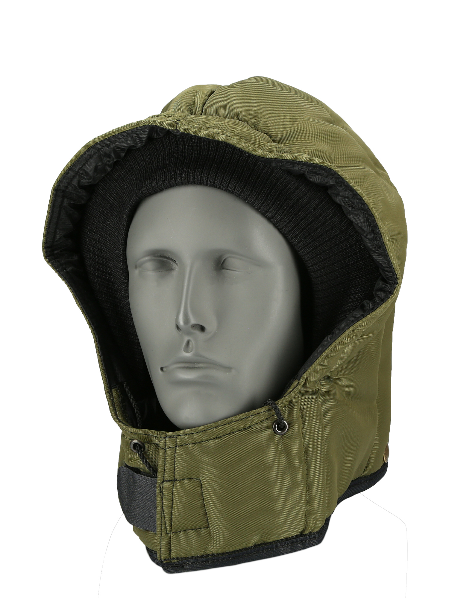 RefrigiWear Iron-Tuff® Snap-On Hood | Sage | Ragg Wool/Nylon | One-Size