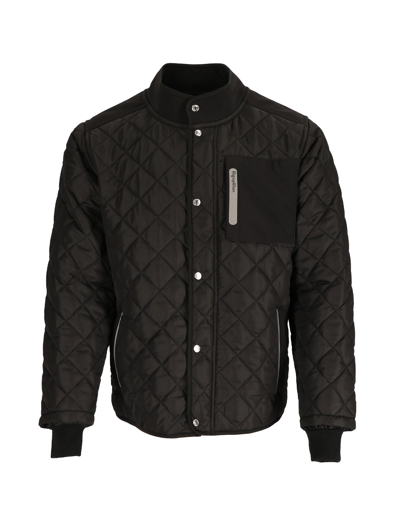 RefrigiWear Insulated Diamond Quilted Jacket | Black | Fit: Big & Tall | 100% Polyester | 2XL