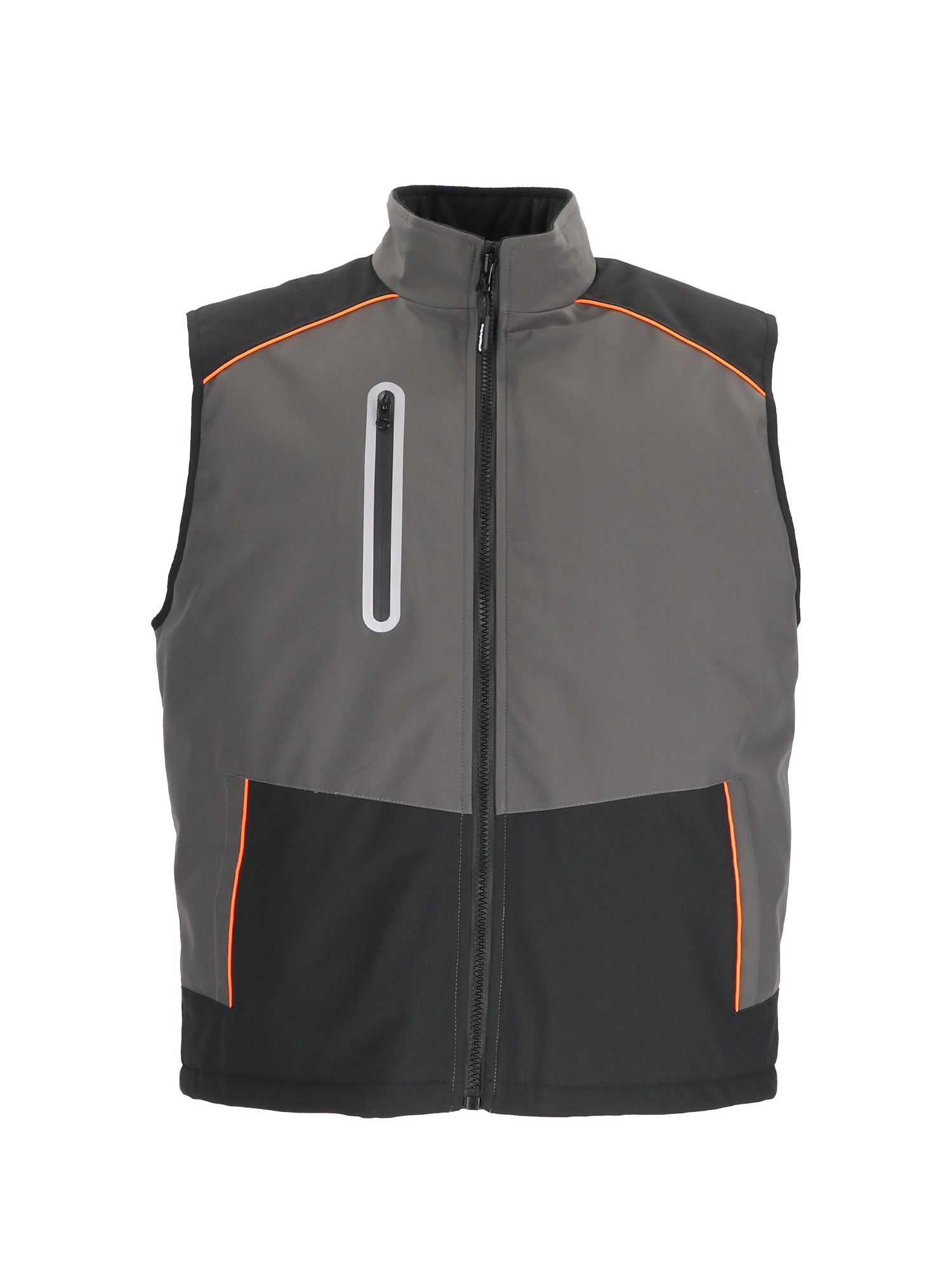RefrigiWear PolarForce® Vest | Waterproof | Black/Charcoal | Fit: Big & Tall | 100% Polyester | M