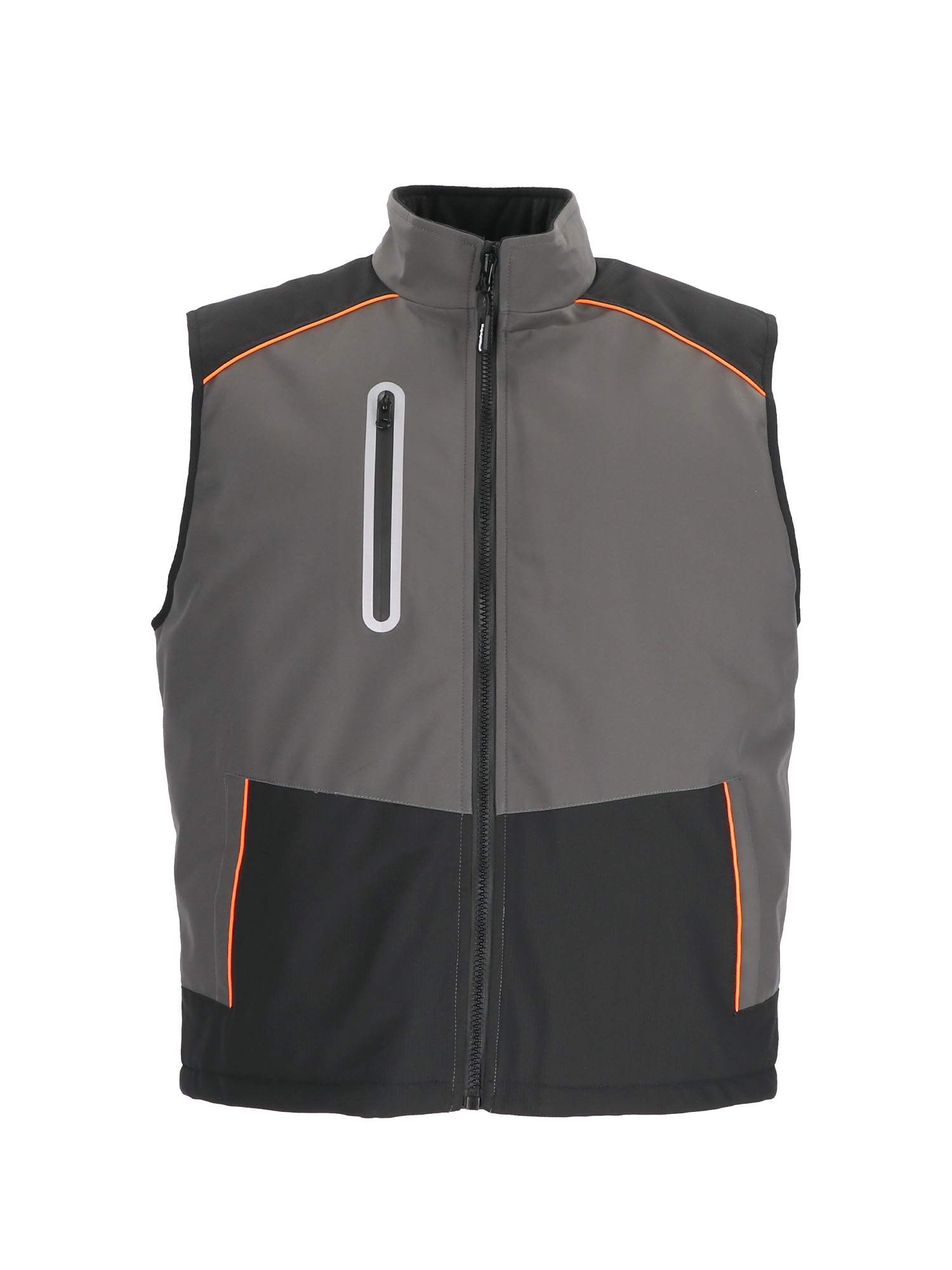 RefrigiWear PolarForce® Vest | Waterproof | Black/Charcoal | Fit: Big & Tall | 100% Polyester | 2XL