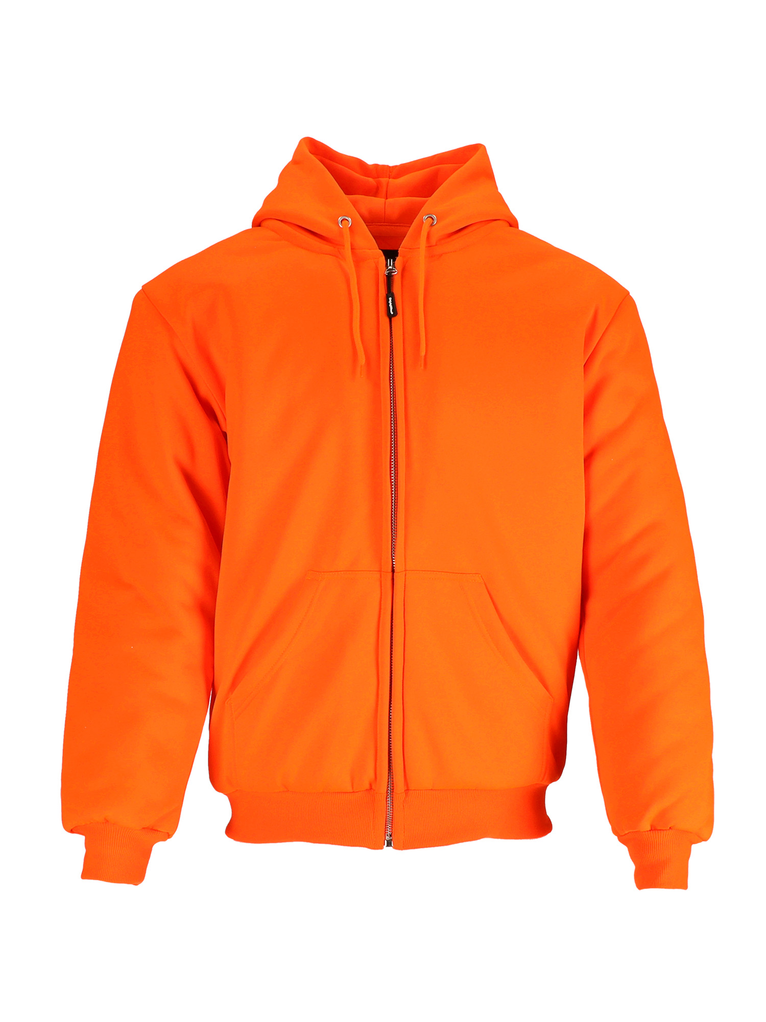 RefrigiWear HiVis Insulated Quilted Sweatshirt | Orange | Fit: Big & Tall | Ragg Wool/Polyester/Fabric | XL