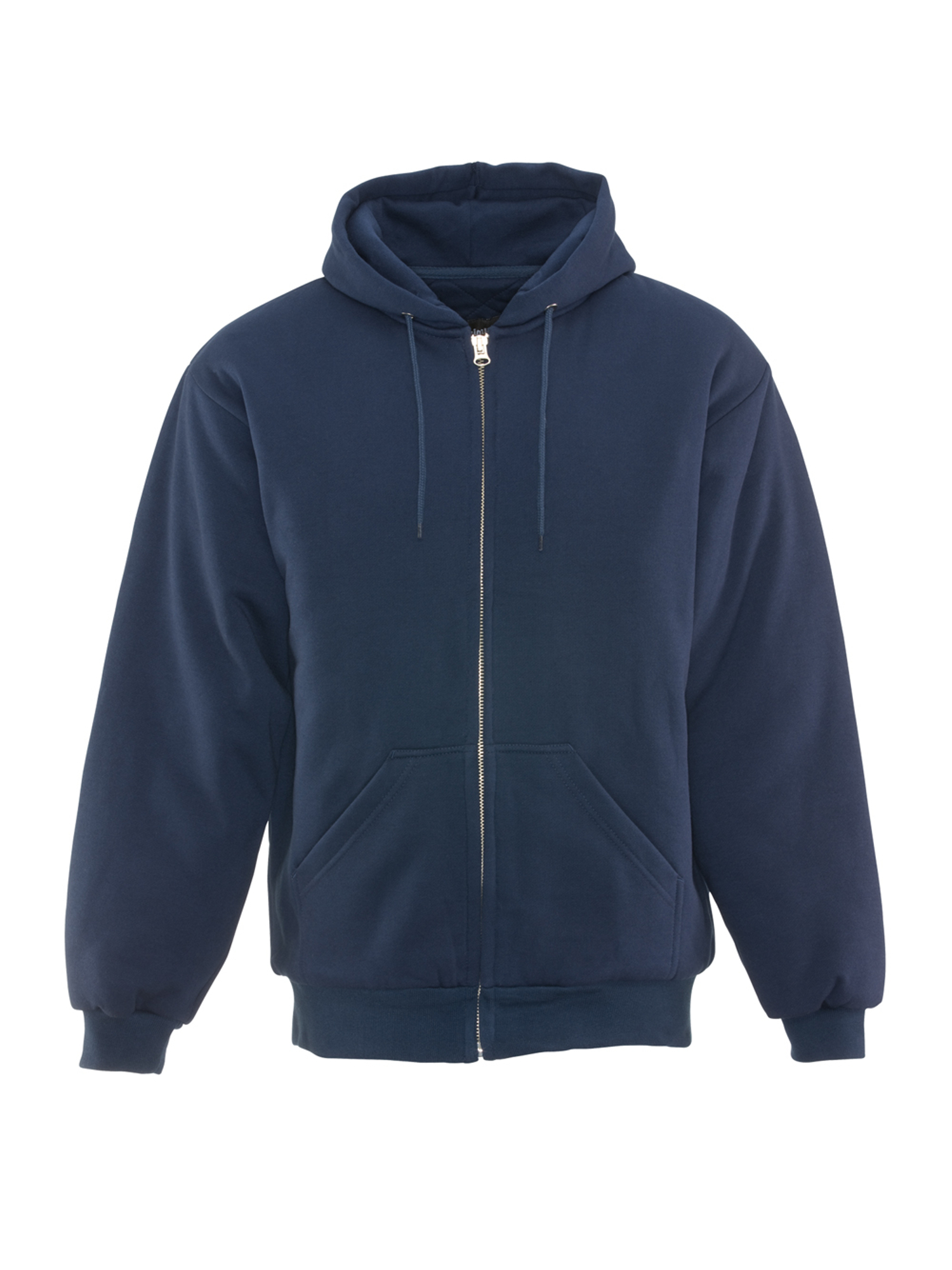 RefrigiWear Insulated Quilted Sweatshirt | Navy | Fit: Big & Tall | Ragg Wool/Polyester/Fabric | S