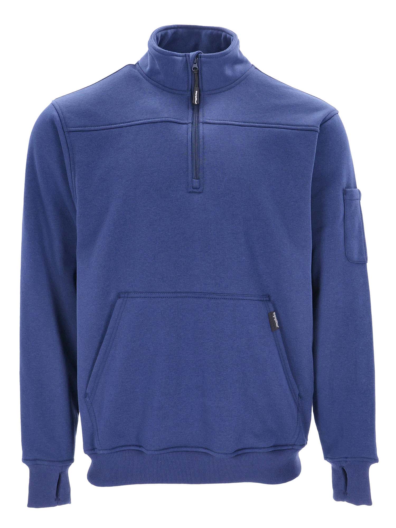 RefrigiWear Quarter-Zip Sweatshirt Navy Fit: Big & Tall S