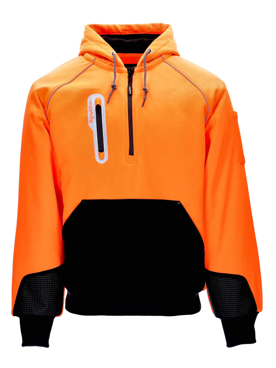RefrigiWear HiVis PolarForce Sweatshirt Orange Fit: Big & Tall S