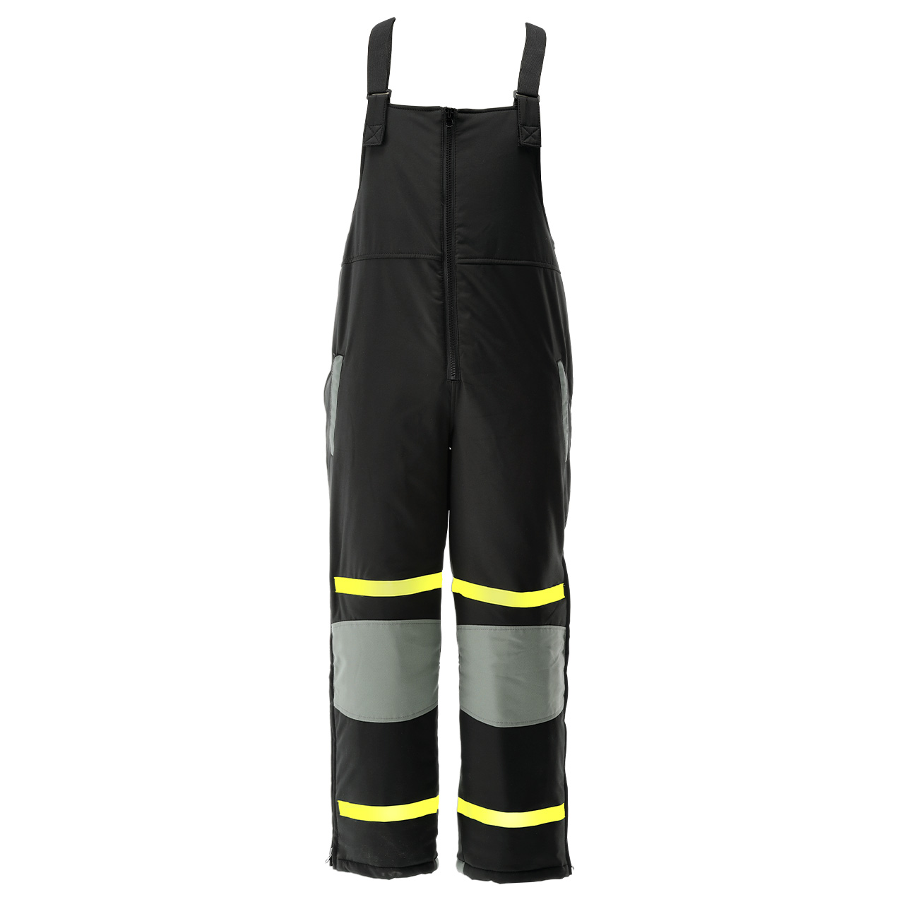 Samco Reflective Softshell Freezer Bib-Pant | Black/Lime | S