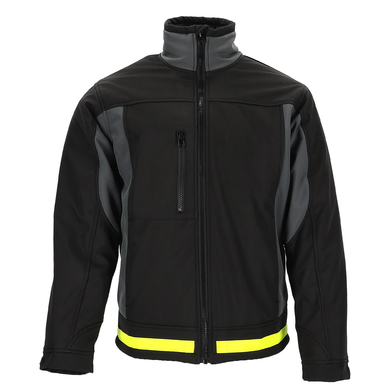 Samco Reflective Softshell Freezer Jacket | Black/Lime | 2XL